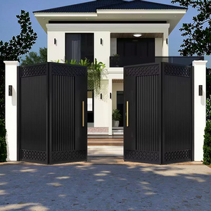 Installation facile Conception personnalisée Balançoire Style moderne Villa <span class=keywords><strong>Maison</strong></span> Usine Aluminium Système automatique Clôture Portail coulissant Porte d'allée - Product Image 2