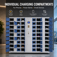 Casier de recharge intelligent pour téléphone portable 2026 Club, multilingue, avec écran 7 pouces, reconnaissance de la veine palmaire et système d'auto-codage