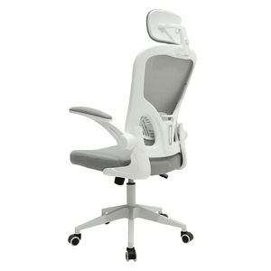Grosir kursi kantor murah MOQ rendah dukungan punggung ergonomis abu-abu kualitas tinggi kursi Gaming jaring kantor untuk nyeri punggung bawah - Product Image 4