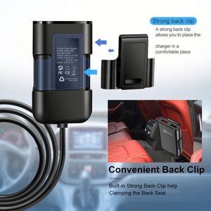 ที่ชาร์จในรถยนต์ 4 พอร์ต รองรับ QC3.0 พร้อมสายชาร์จยาว 1.7 เมตร QC3.0 5v8a ที่ชาร์จสำหรับเบาะหลัง - Product Image 4