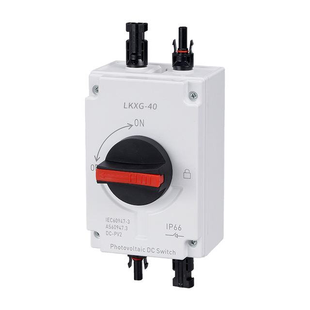 DC Solar IP66 Waterproof Isolator Switches PV Disconnect Switch Made in China 2 in 2 Out