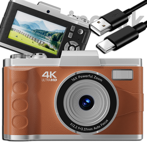 กล้องวิดีโอ SourcingArk 4K Digital HD Macro พร้อมหน้าจอ 3.0 นิ้ว ซูม 16 เท่า ภาพคมชัดพิเศษ บันทึกภาพคู่ สไตล์เรโทร รุ่น M11 - Product Image 1