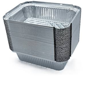 Récipient rectangulaire Boîte à lunch en papier étain Boîte d'emballage alimentaire jetable à emporter en feuille d'aluminium pour le stockage des repas - Product Image 3