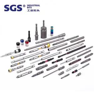 SGS 6.35mm Short S2 Industrial Bite Cape 10pc Screwdriver Set Single Head Plum Blossom Hole Screwdriver Bits