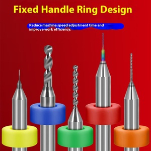 0.1-5mm chân thẳng cacbua vonfram xoắn tay pvb Xoắn rắn Micro Router cho bảng mạch in CNC khoan Bit Kit - Product Image 3