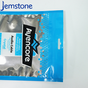 Custom Zipper Bag Electronic Product Packaging Plastic <strong>Zip</strong> Lock <strong>Pouches</strong> Data Line Stand up <strong>Pouch</strong> - Product Image 5