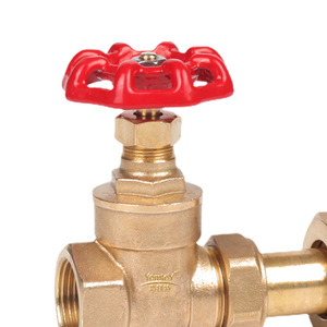 Guangdong Magnesium Special Brass Gate Valve Double <b>Thread</b> Telescopic For Tap Water Pipeline High Pressure Single Gate - Product Image 3