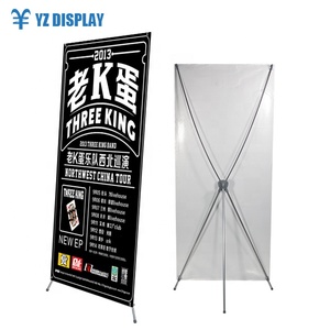 Bán buôn quảng cáo hiển thị x Hình dạng biểu ngữ hiển thị cố định chéo cơ sở bay Cờ biểu ngữ đứng sợi thủy tinh + nhôm cực CN; heb - Product Image 3