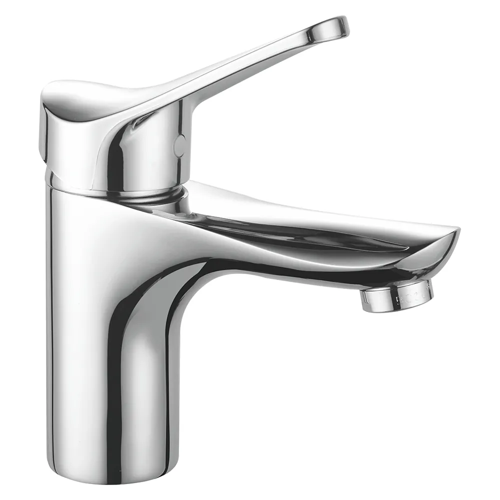 OB8245-1 Boou Wholesale High Quality Bathroom Single Lever Chromed Brass Wash Basin Faucet Mixer