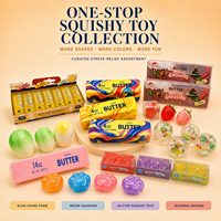 Calendrier de l'Avent de Noël 24 compartiments Baozi Squeeze Toy – Boîte Mystère en Plastique Souple Anti-Stress – Coffret Cadeau de Noël pour Enfants – Modèle Boîte