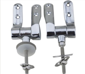 Accesorios de bisagra para asiento de inodoro de aleación de Zinc para baño, bisagras cromadas, cierre suave para asiento de inodoro Peir - Product Image 1