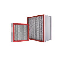 jinbaili Filter Udara HEPA H14 2-Seksi Berbahan Fiberglass Tahan Suhu Tinggi Efisiensi Tinggi 99.95% 175F