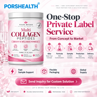 Bubuk Kolagen Laut Terhidrolisis Khusus Prebiotik Cranberry, Bubuk Kecantikan Wanita, Pencerah Kulit, Suplemen Penumbuh Rambut