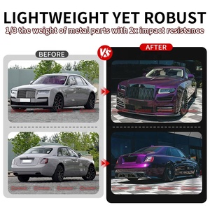 ชุดแต่งตัวถังคาร์บอนไฟเบอร์ครึ่งคันสไตล์ MSY ปี 2021-2024 สำหรับ Rolls Royce Ghost รุ่นที่ 4 กันชนหน้า บังโคลน ฝากระโปรงหน้า สเกิร์ตข้าง - Product Image 2