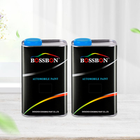 Vernis transparent brillant résistant aux UV pour la réparation de la surface des voitures, prix bas, polyuréthane 2K, couche transparente