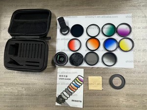 12 в 1 универсальный набор объективов для мобильного телефона <span class=keywords><strong>ND</strong></span> постепенный широкоугольный Макро CPL поляризация затемнения градиентный фильтр наборы для фотографии - Product Image 5