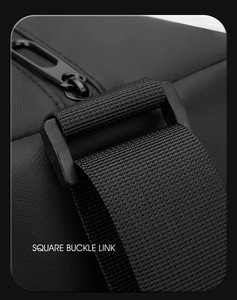 Bolsa de lona de <span class=keywords><strong>viaje</strong></span> de gran capacidad personalizada, correa de hombro de poliéster, equipo de fitness para gimnasio, bolsas deportivas, entrega durante la noche, <span class=keywords><strong>avión</strong></span> - Product Image 3