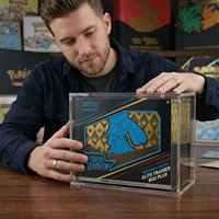 Boîte en acrylique moderne et écologique personnalisée pour Pokémon TCG Elite Trainer (ETB) avec étui protecteur magnétique et couvercle magnétique