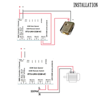 Module de relais intelligent à 4 canaux avec boîtier, contrôleur d'appel SMS, Wi-Fi et pour interrupteur de commande à distance UNV-GSM-4C