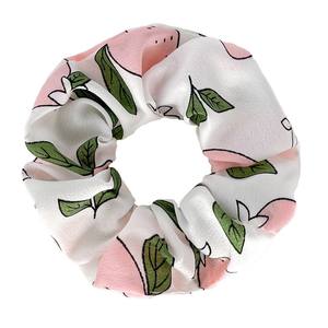 عصرية جديدة أربطة شعر دائرية كبيرة للأمعاء للنساء والاطفال ربطة رأس مرنة على شكل تفاحة تفاحة موزة مع نمط فواكه - Product Image 3