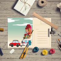 Cartolina personalizzata con stampa di alta qualità