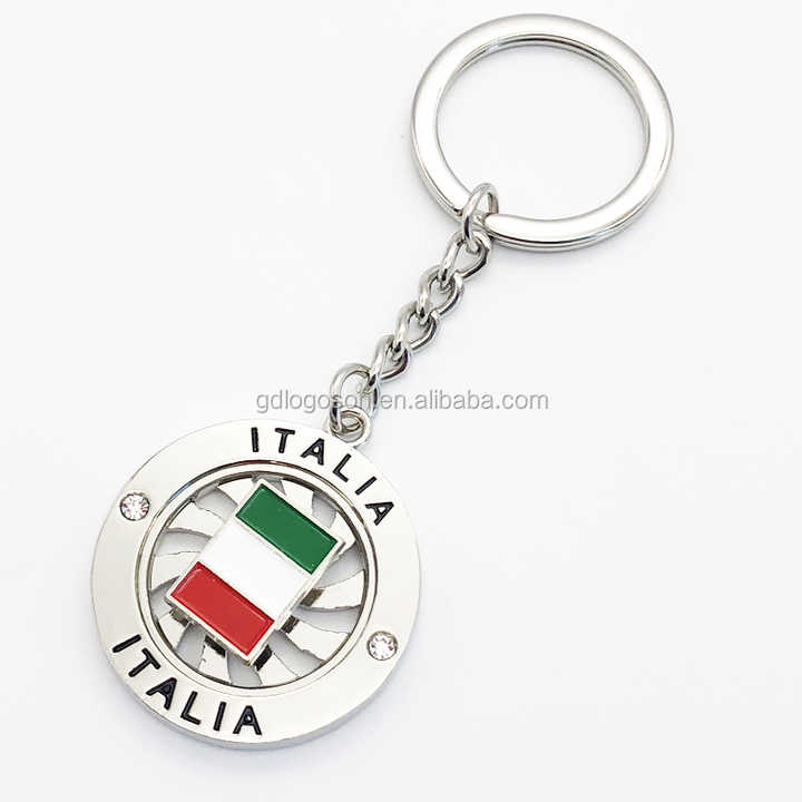 Fiat 500 Accessoire Porte-clés Fiat Officiel En Métal - Logo Emblématique - Fabriqué En Italie - 35x35 Mm Cadeau Fiat