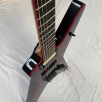 Red Lighting Dimebag Black Wash.bu.n Maple Neck Custom Electric Guitar 6 Steel Strings Fast Ship in Stock