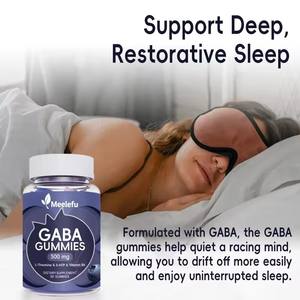 ממתקי גומי GABA של Meelefu במבצע חם עם L-תנין, 5-HTP, ויטמינים D3, <span class=keywords><strong>B12</strong></span>, אשוגנדה למוח ולמצב רוח - Product Image 2