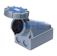 Prise murale industrielle universelle HFE 220V à 3 broches avec protection IP67 et intensité de 63A