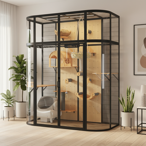 Casa para Gatos Cat Villa, Refugio Interior Acogedor y Seguro, Construcción Premium Duradera, Amplio Espacio, Material Suave al Tacto, Estilo <span class=keywords><strong>Centauro</strong></span> - Product Image 5