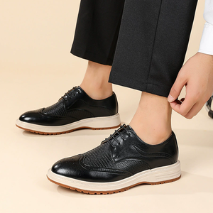 Zapatos de Hombre de Cuero Genuino con Cordones, Estilo Wingtip, Casuales, para Oficina, Bodas y Eventos - Product Image 5
