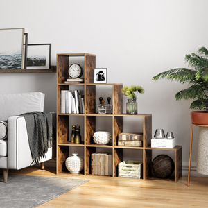 Book Shelf VASAGLE High Quality Cube Storage Bookcase Book Case Rustic Book Shelf Diy Wood Bookshelf