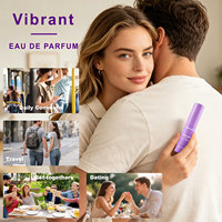 Mini Vibrant Eau De Parfum Aroma Citrus Segar dengan Aroma Jeruk Darah, Grapefruit, Jahe, Basil, Geranium, Vetiver, Wangi Segar dan Portabel