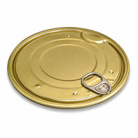 LANDY B64 Couvercles à anneau de traction RPT couleur dorée pour canettes de boissons en aluminium, diamètre 202, taille de port, légers, 250ml-500ml