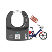 Système de flotte de vélos de location commerciale sans fil Omni avec codes QR et NFC, solution de partage intelligente, GPS et verrouillage électrique pour vélos électriques