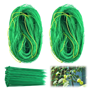 Robuste 25X25CM 30X30CM maille vert HDPE noeud support de jardin treillis plante filet pour concombre vigne Fruits et légumes Tomat - Product Image 3