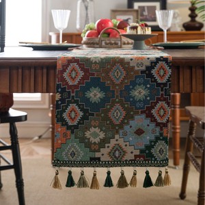 High Quality <strong>Long</strong> Muslin Embroidered <strong>Table</strong> <strong>Runner</strong> Guaranteed Quality Unique Logo <strong>Table</strong> <strong>Runner</strong> - Product Image 6