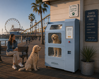 Station de lavage automatique de luxe pour animaux de compagnie en extérieur, pour chats et chiens, machine de bain et séchage pour chiens en libre-service, usage public et commercial, double mode