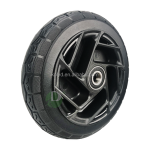 ล้อยางแข็ง<span class=keywords><strong>8</strong></span>นิ้วส่งตรงจากโรงงานดูดซับแรงกระแทกไร้เสียงกันลื่นและทนต่อการสึกหรอเหมาะสำหรับรถเข็น - Product Image 2