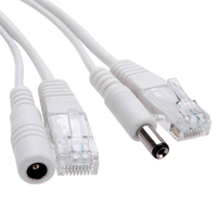 Câble PoE Adaptateur Passif Power Over Ethernet Câble RJ45 Module d'Alimentation DC5.5 12v - 12v Splitter PoE pour Caméra IP