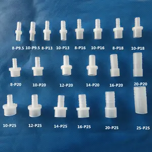 Pp Plastic Slang Barb Fitting Verminderen Verbinding Slang Barb Connector