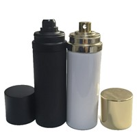 Flacon de parfum en aluminium de 100 ml avec col à vis et pulvérisateur à pompe, réutilisable et rechargeable