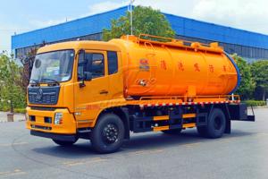 รถดูดฝุ่นและฉีดน้ำ Dongfeng VR 2 เพลา 15 ลูกบาศก์เมตร พร้อมใช้งาน, เครื่องยนต์คัมมินส์ 6 สูบ, ปั๊มดูดฝุ่นแบบหมุนเวียนน้ำมันคู่ - Product Image 5