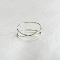 925 Sterling Cincin Emas Jari Perak, Cincin Salib Cantik 2 Pembeli Wanita