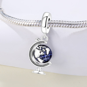 จี้ลูกโลกทองแดงสีขาวขายดี ดีไซน์ดั้งเดิม โดดเด่น สร้อยข้อมือ DIY ระดับไฮเอนด์ อุปกรณ์เสริม ขายส่งสำหรับผู้หญิง - Product Image 2