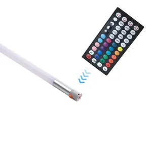 Contrôle sonore APP 5vdc USB sans fil Rechargeable poignée 5050 IC LED tubes ampoule changement de couleur 1.2M 18W 0.6M 9W RGB LED tubes