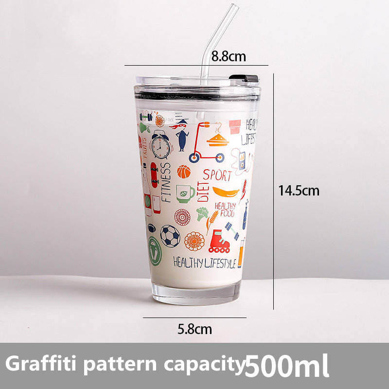 Flamingo + silicone straw