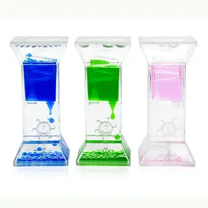 Promotional acrylic oil sand timer hourglass