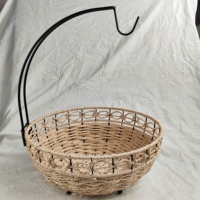 Corde à fruits en papier tissée à la main 2-en-1, bol en stock, livraison rapide, bon marché, bonne qualité