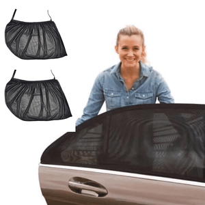 Hiện đại xe cửa sổ dù để che nắng với móc và vòng đen Polyester côn trùng màn hình lưới có thể giặt và thân thiện với môi muỗi Net - Product Image 1